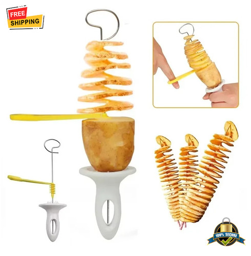 Spiral potato cutter stainless - spiral,