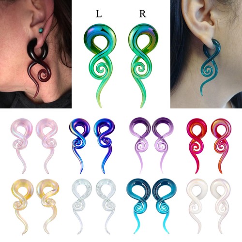 Pair pyrex glass ear - pair, plugs