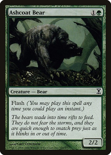 Ashcoat bear nonfoil time - bear,
