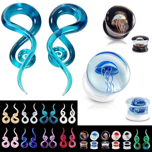 Pair jellyfish glass - glass, ear
