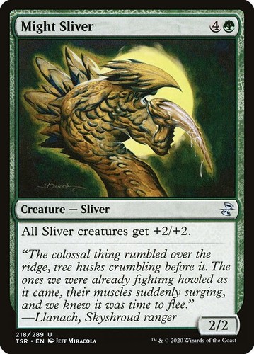 Might sliver nonfoil time - sliver,