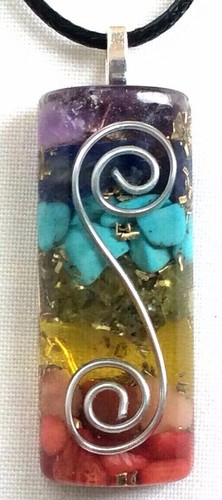 Orgone pendant necklace double - orgone,