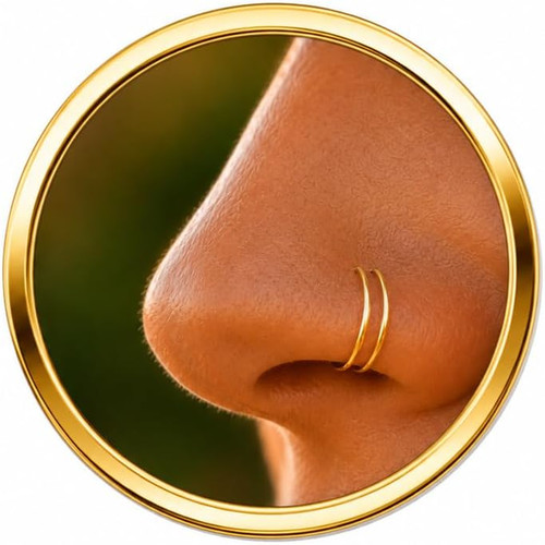 Spiral nose ring - ring, hoop