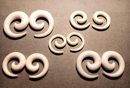 Pair neon bright - white, spiral