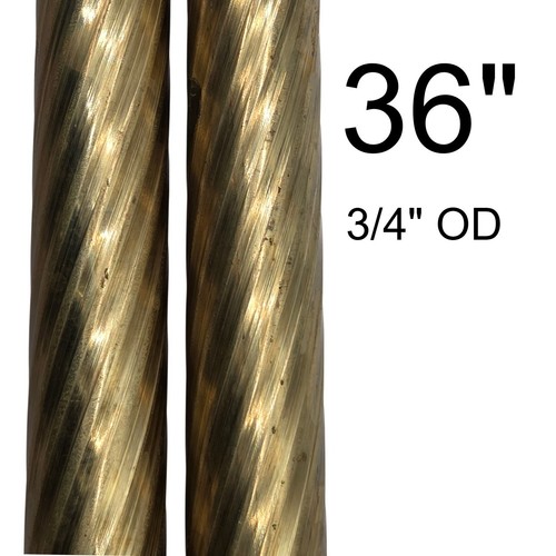 Spiral fluted brass tubing - fluted,