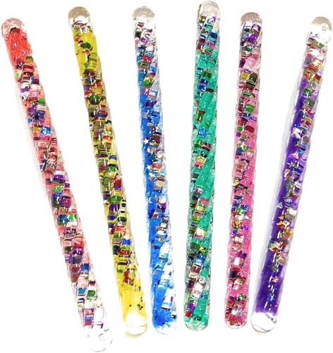 Mini spiral glitter wands 5 - spiral, (6.5