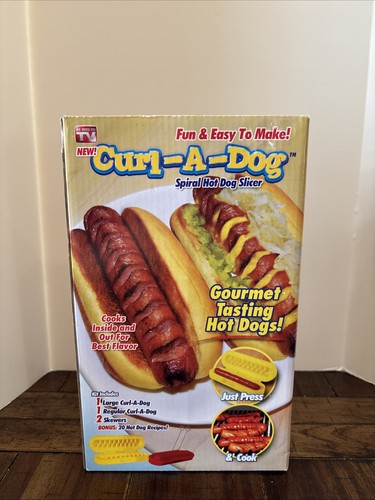 Curl dog spiral grilling hot - curl-a-dog,