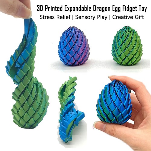 Printed dragon egg fidget - 3d,