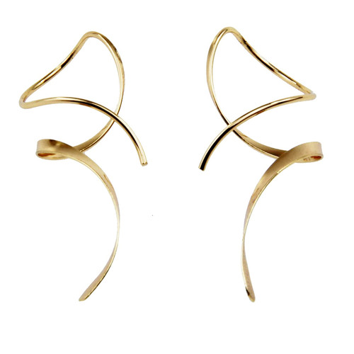 Earrings for women - women, spiral